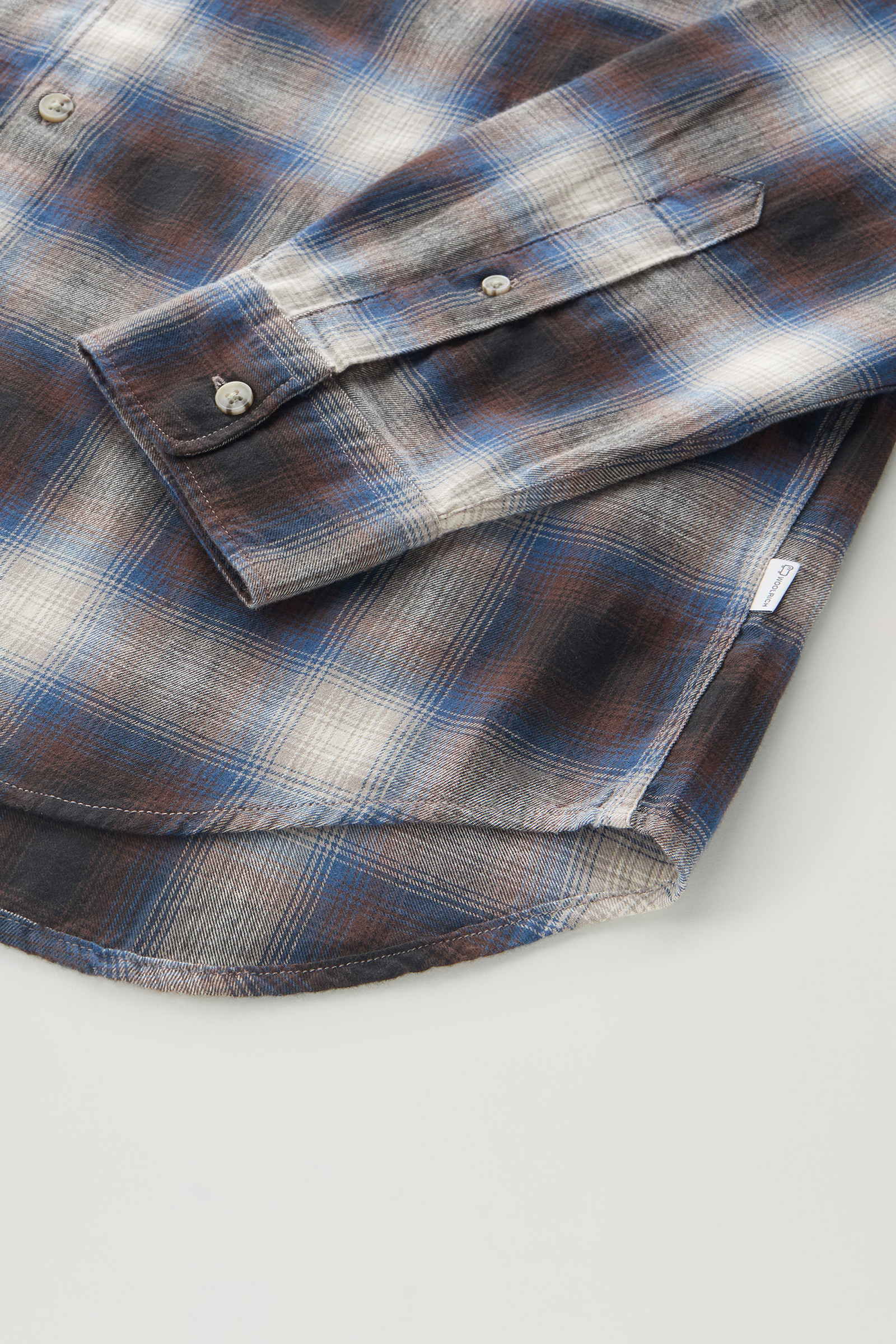 Madras Plaid Shirt in Lightweight Flannel Grey photo 7 | Woolrich