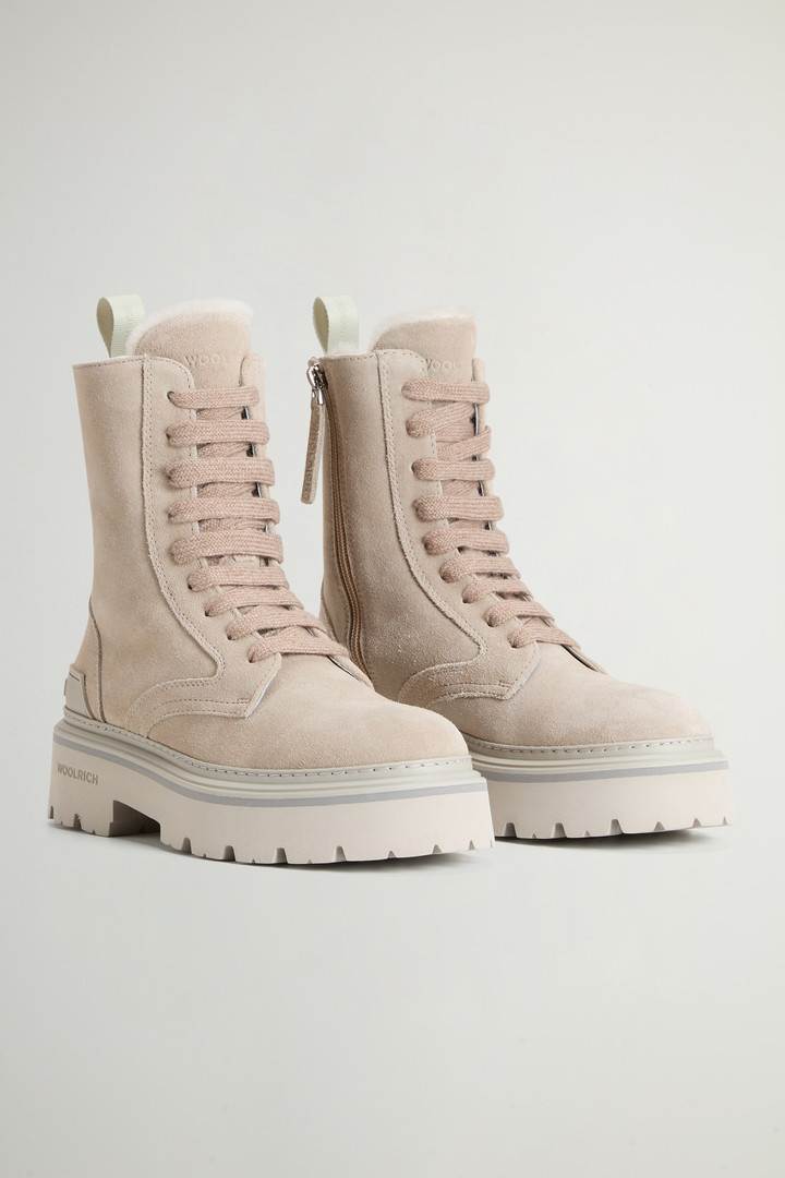 Suede Logger Combat Boots Beige photo 2 | Woolrich