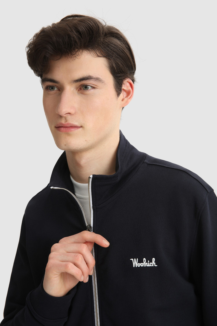 Felpa Track Essential con logo ricamato