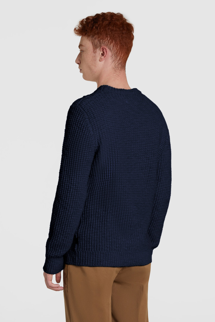 Maglione in lana girocollo a trecce