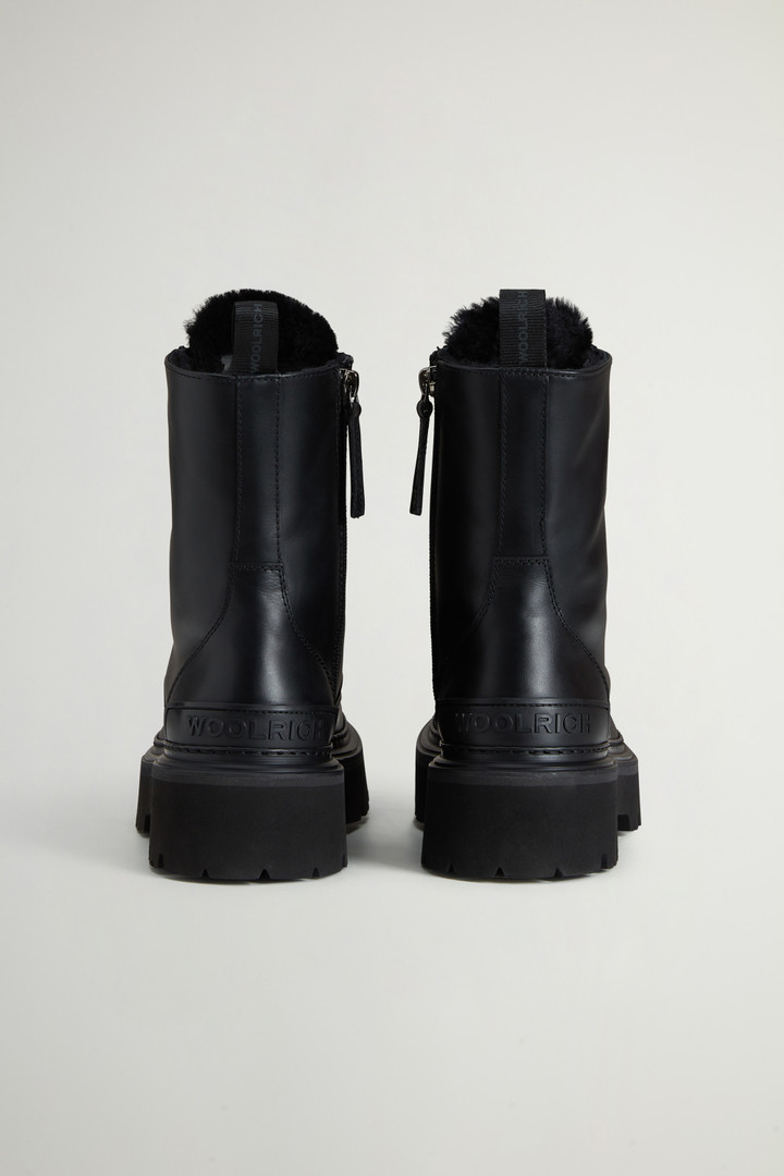 Leather Logger Combat Boots Black photo 3 | Woolrich