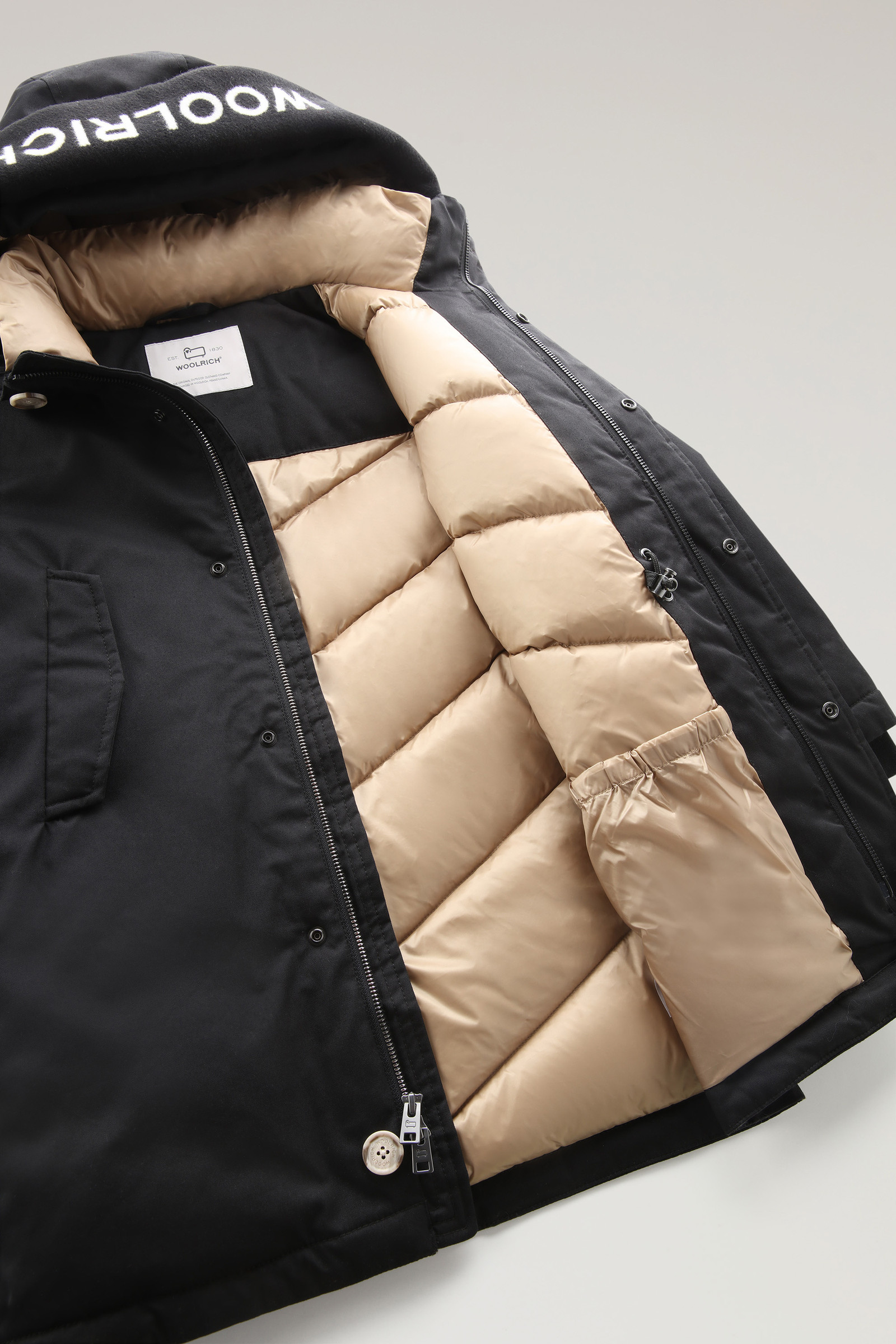 Boys' Cotton Parka Black photo 7 | Woolrich