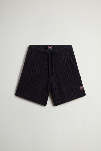 Shorts aus reiner italienischer Wolle by Todd Snyder Blau photo 1 | Woolrich