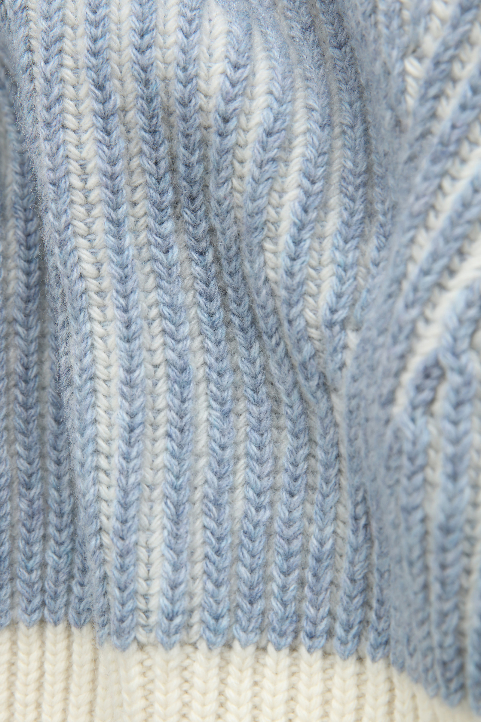 Crewneck Wool Sweater with Contrasting Sleeves Blue photo 8 | Woolrich