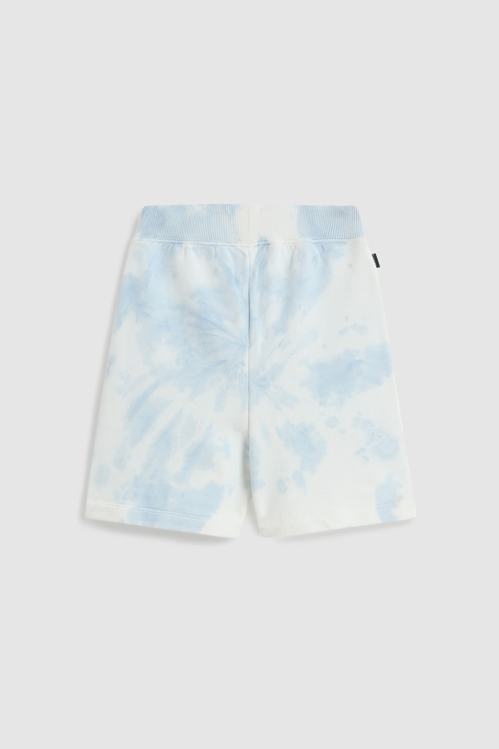 Girl's Tie-Dye Fleece Cotton Shorts Blue photo 2 | Woolrich