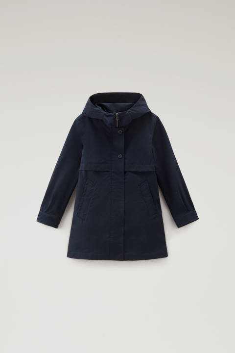 Girls' Summer Parka in Urban Touch Blue | Woolrich