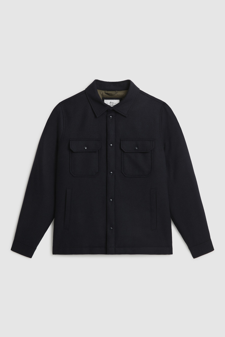 Chemise matelassée Alaskan en laine italienne recyclée
