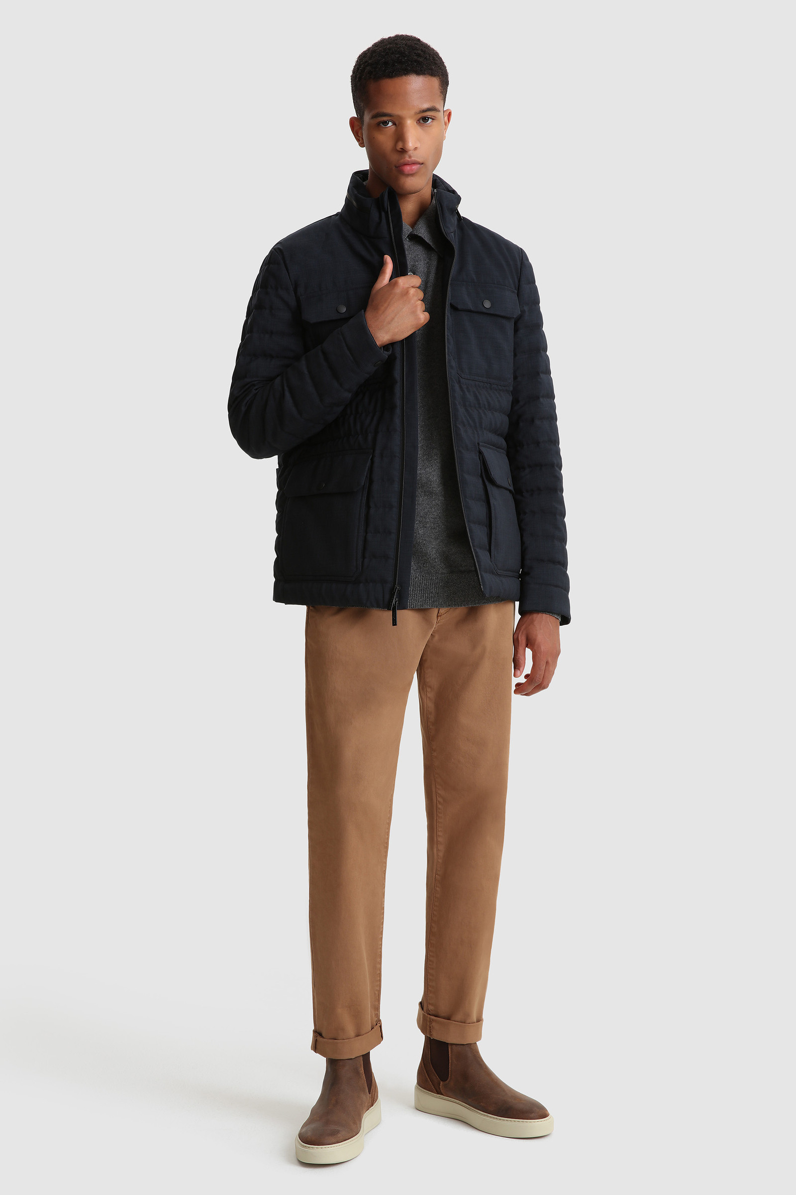 Luxury Polo in Cashmere Yarn Black photo 2 | Woolrich