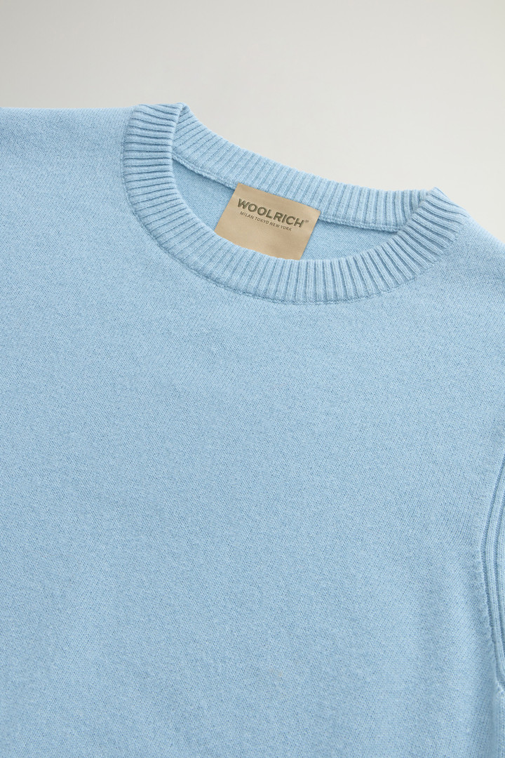 Pure Cashmere Sweater with Boat Neck Blue photo 6 | Woolrich