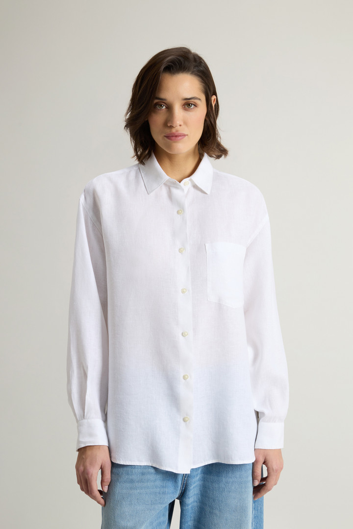 GD LINEN SHIRT White photo 1 | Woolrich