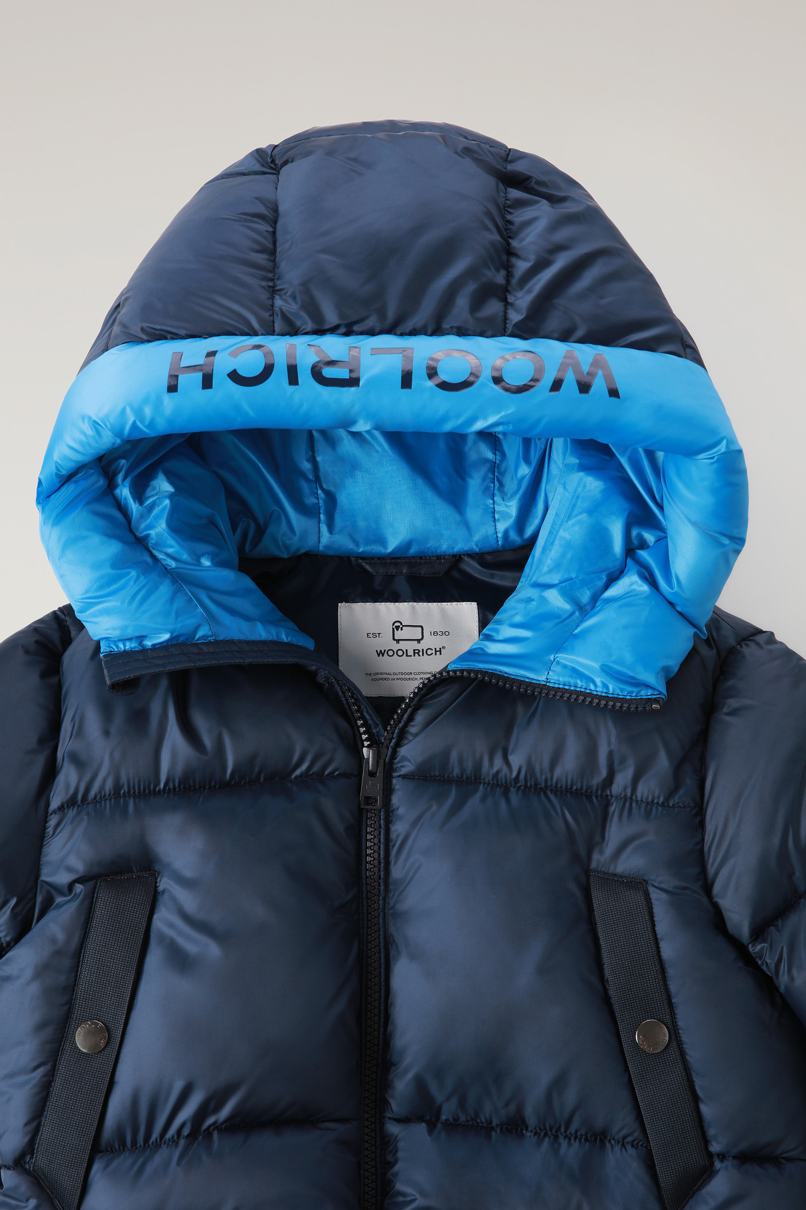 Sundance Parka pour garçon en Ripstop recyclé bleu photo 6 | Woolrich