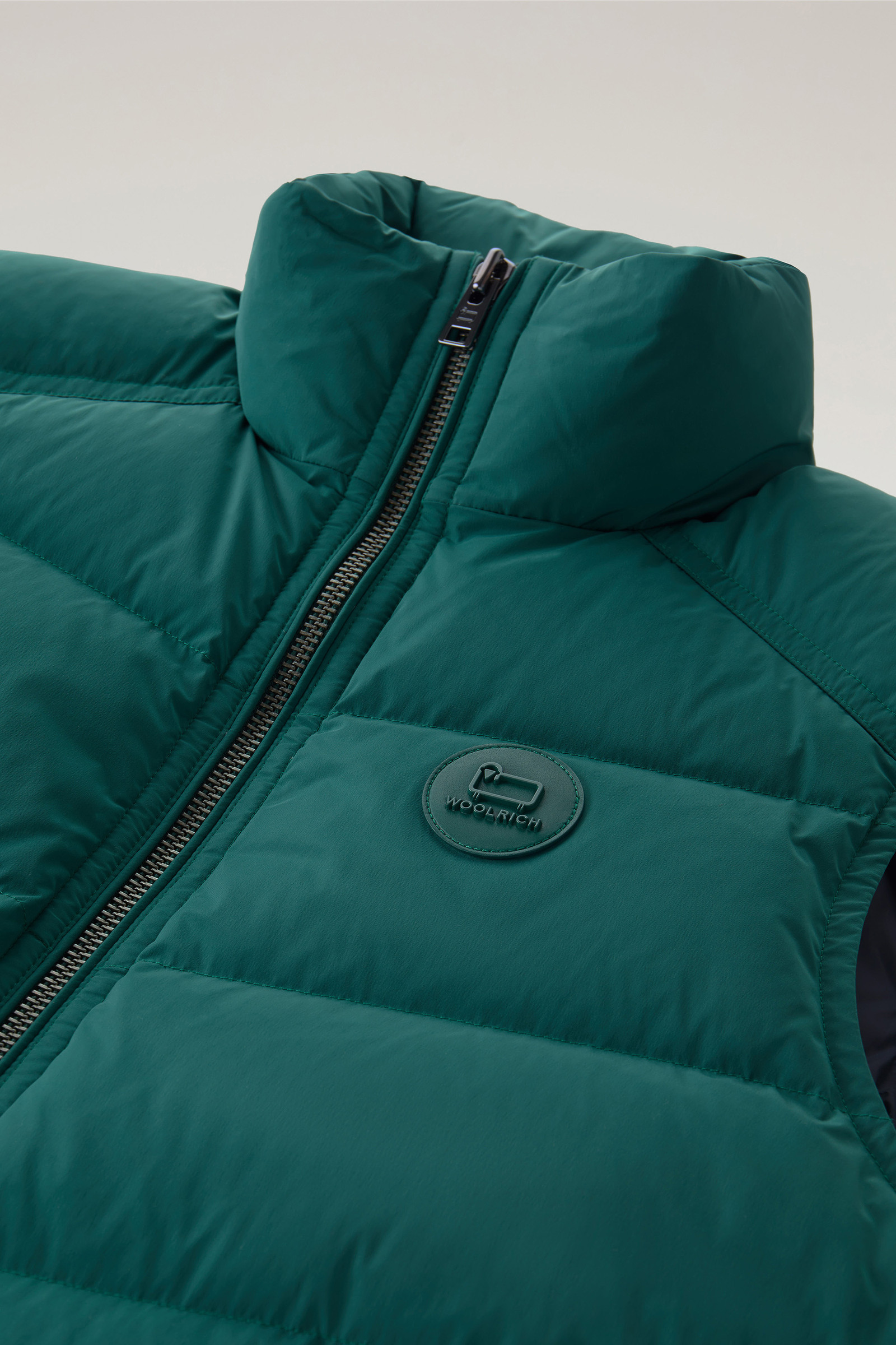 Premium Padded Parka in Stretch Nylon Green photo 7 | Woolrich