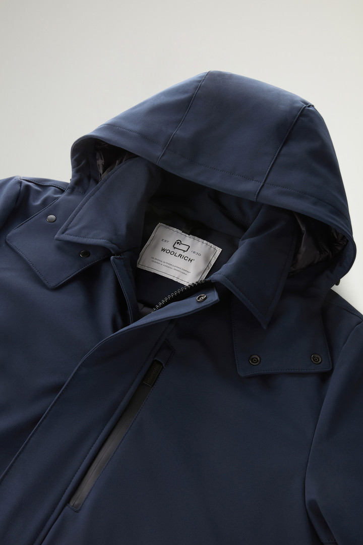 Barrow Mac Coat in Tech Softshell Blue photo 7 | Woolrich