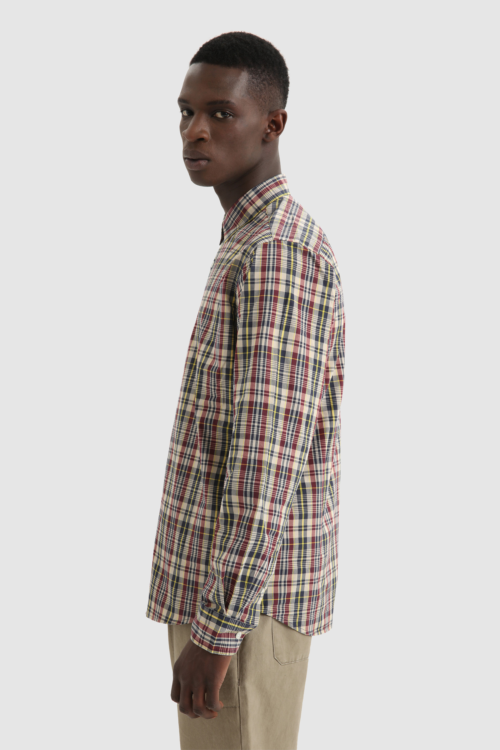 Camicia in popeline di cotone Giallo photo 3 | Woolrich