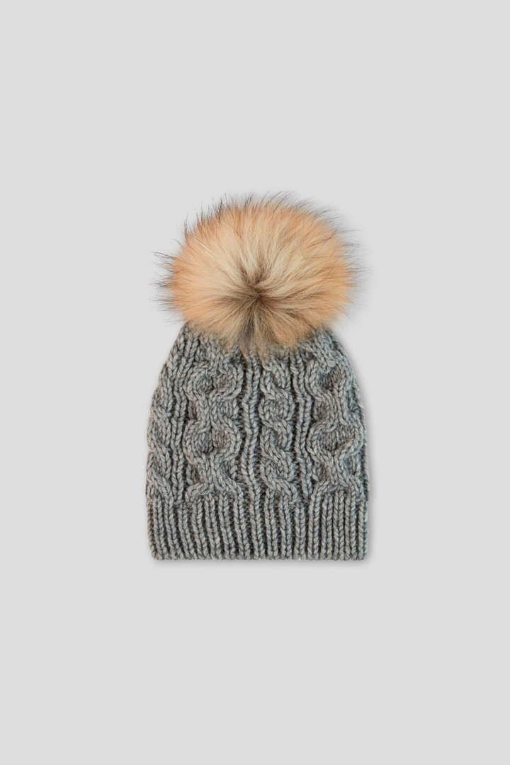 Girl Natural hat with pompon