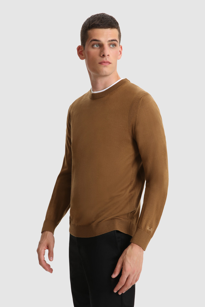 Crewneck Sweater in extra fine merino wool