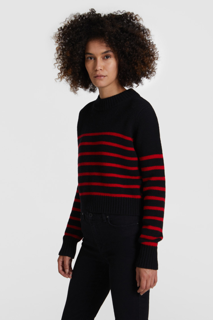 Kaschmirpullover mit Rundhalsausschnitt