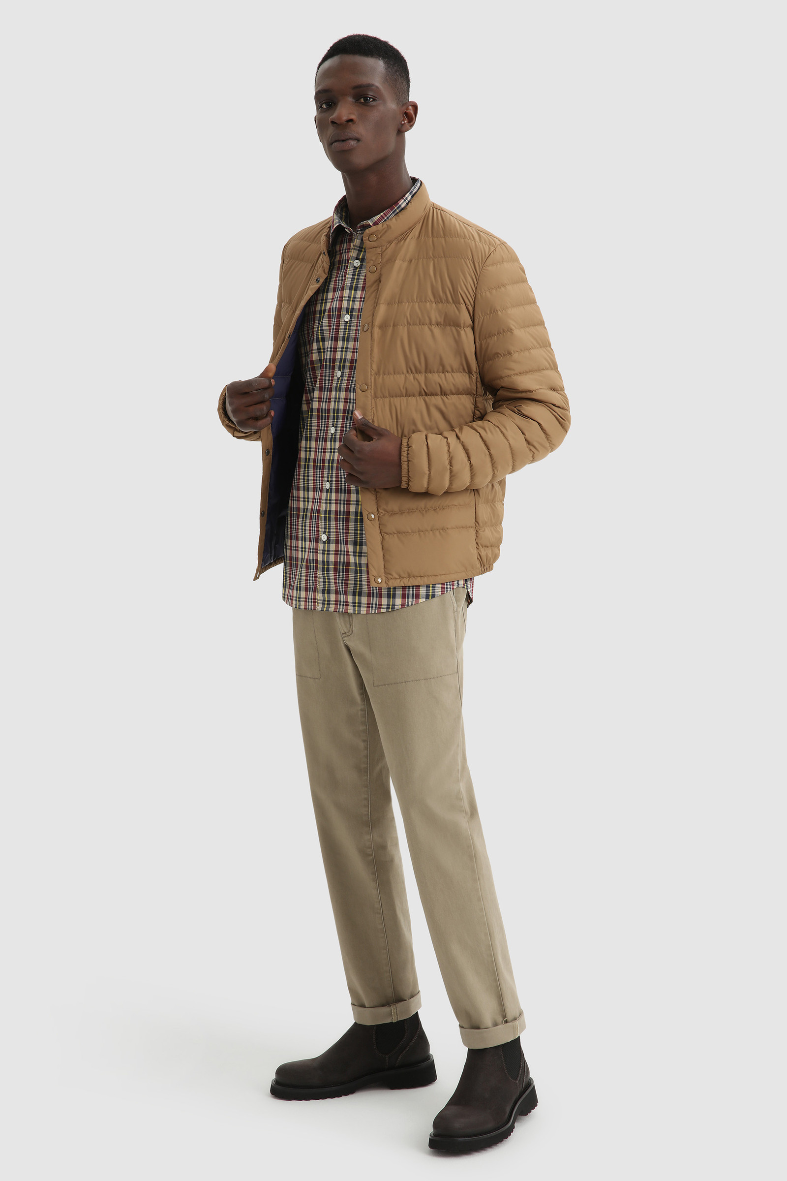 Camicia in popeline di cotone Giallo photo 2 | Woolrich