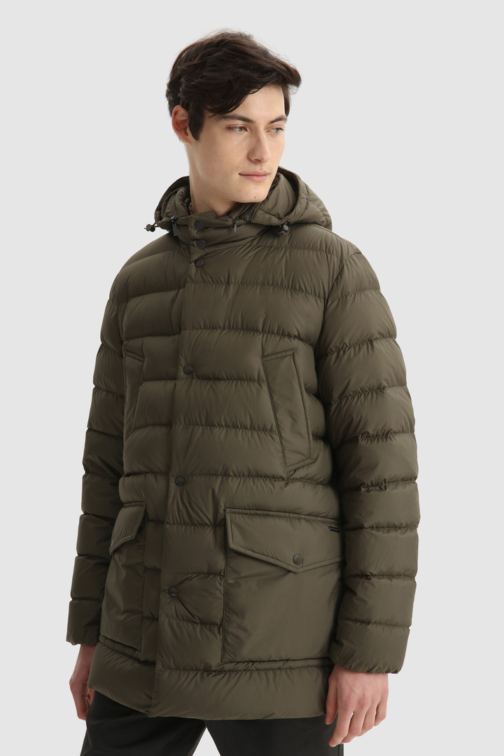 Men's Sierra Parka quilted with removable hood Green | Woolrich