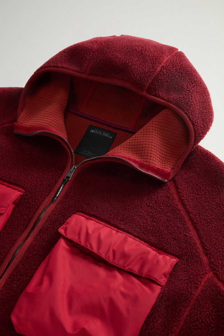 Felpa ibrida full-zip con cappuccio Rosso photo 9 | Woolrich