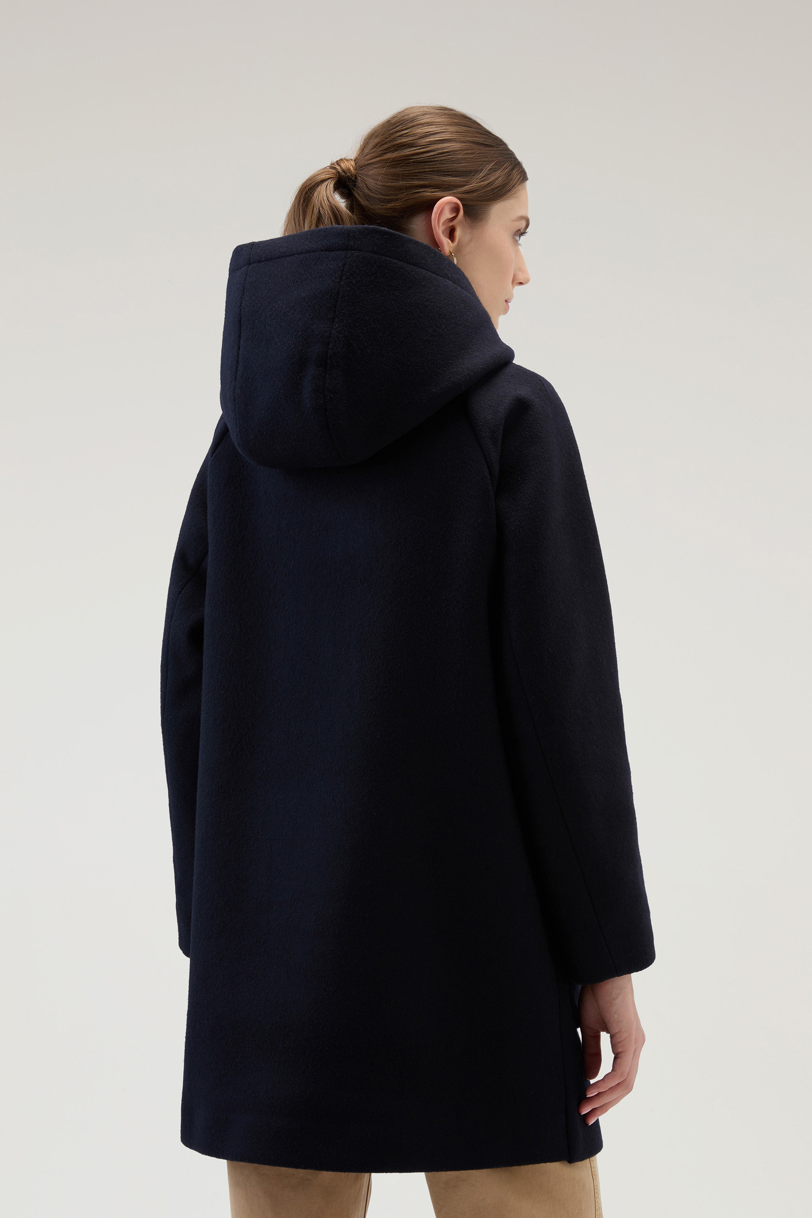 Sideline Parka 2-en-1 en laine mélangée recyclée Manteco bleu photo 3 | Woolrich