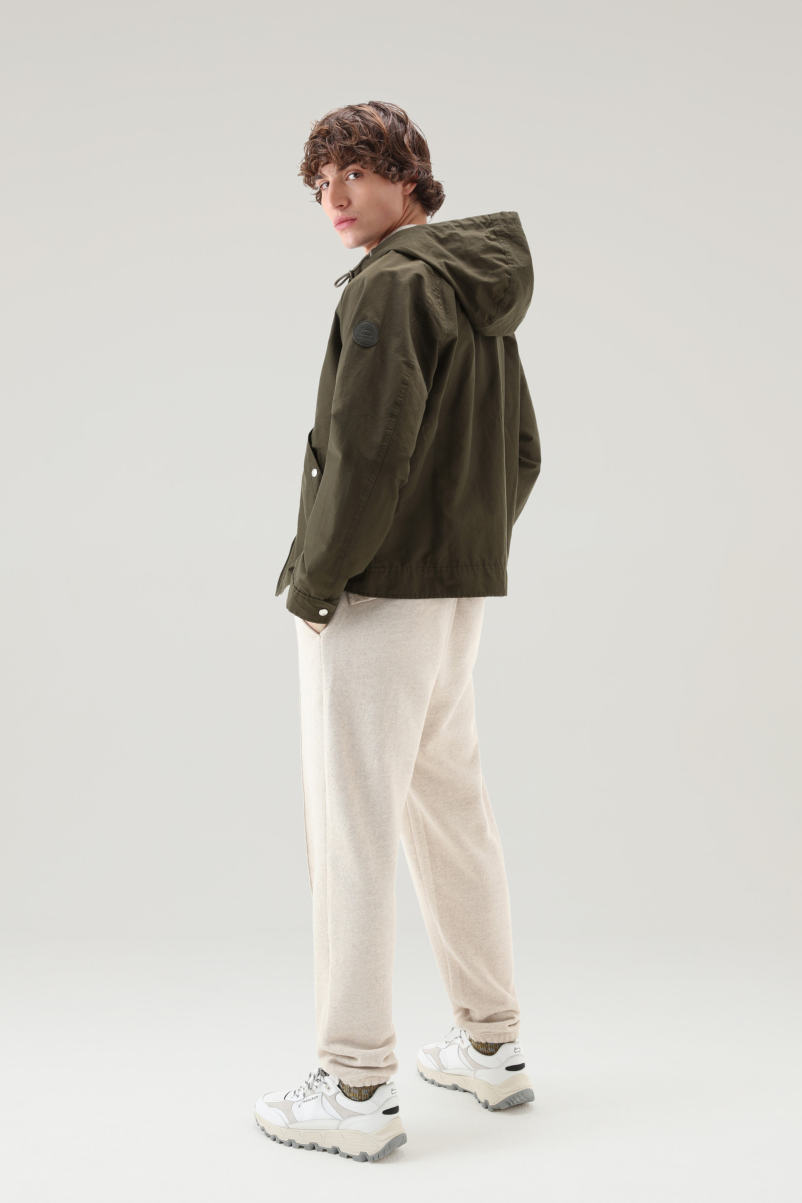 Lobster Jacket in Light Eco Ramar with Hood Green photo 5 | Woolrich