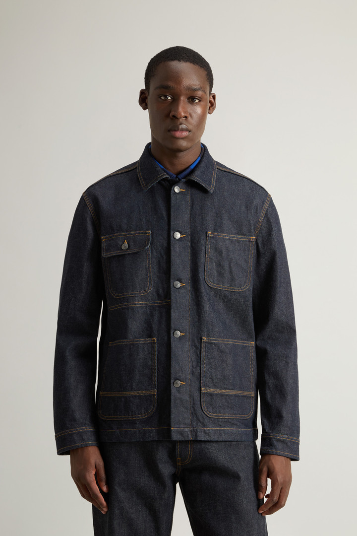 Japans raw denim overhemdjack Blauw photo 1 | Woolrich