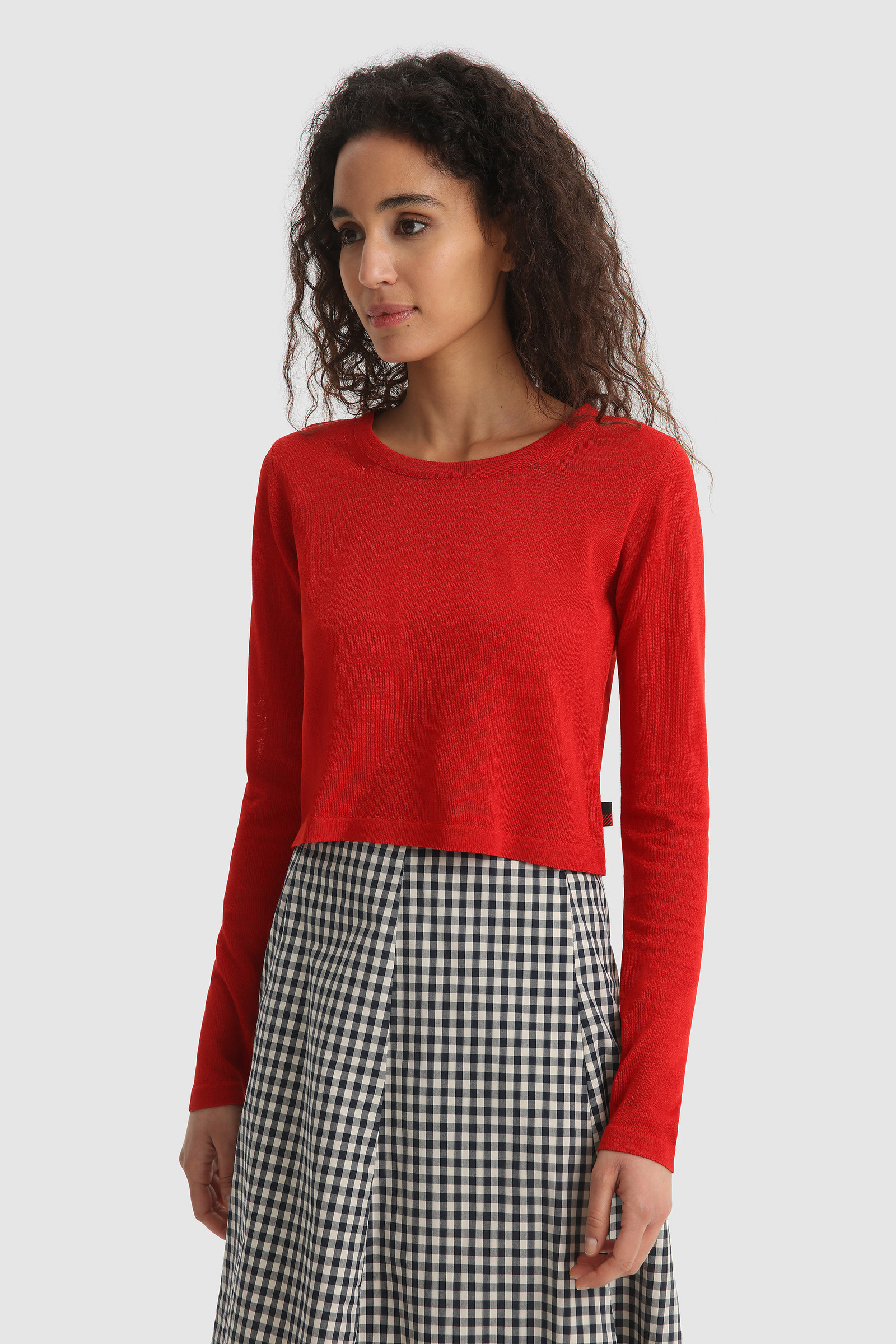 Long-sleeve crew neck