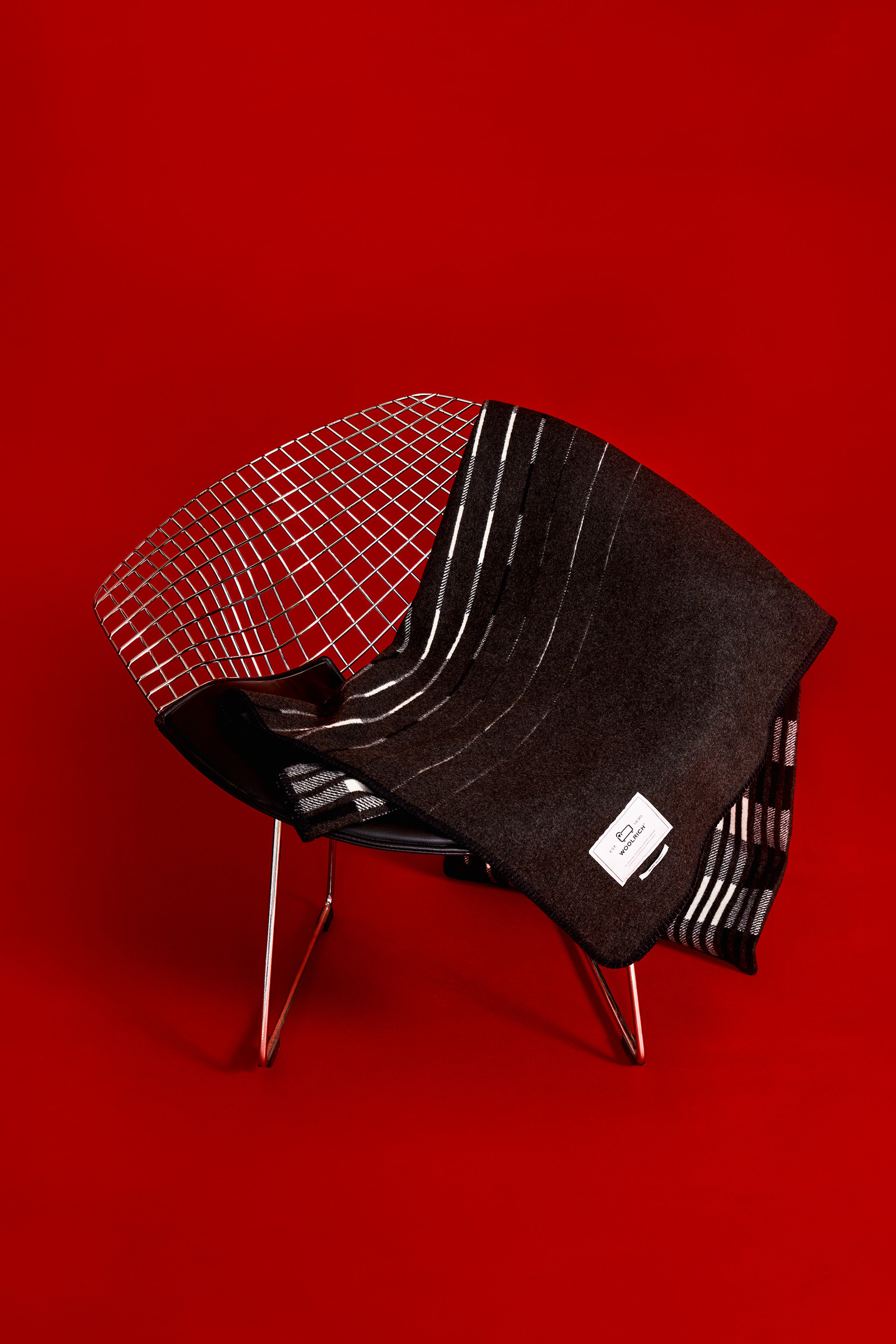 Decke aus Wollmischung schwarz | Woolrich