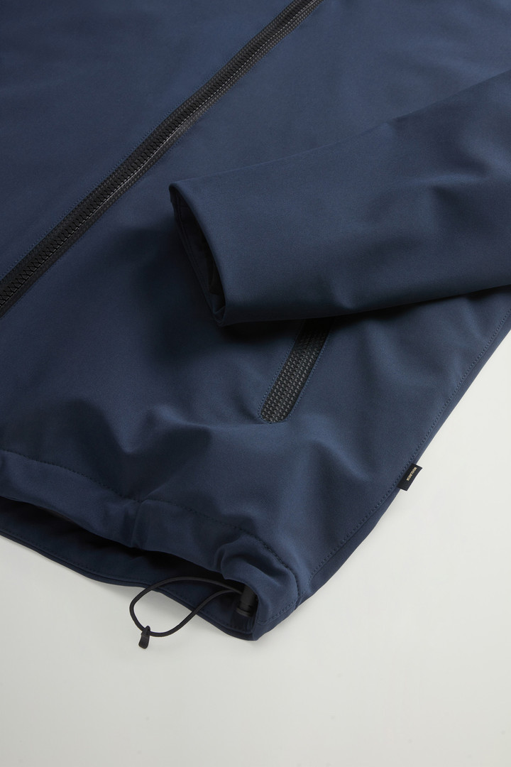 Pacific Jacket in Tech Softshell Blue photo 8 | Woolrich