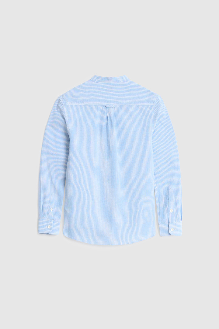Boy's Linen Blend Shirt Blue photo 2 | Woolrich