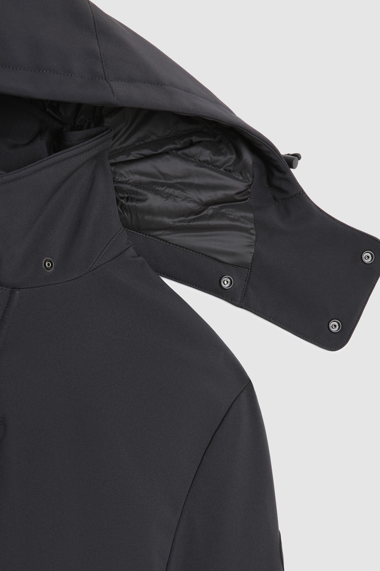 Giacca Barrow Mac in soft shell con cappuccio removibile