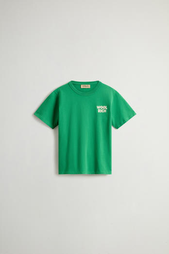 Camiseta para niño de puro algodón Verde | Woolrich