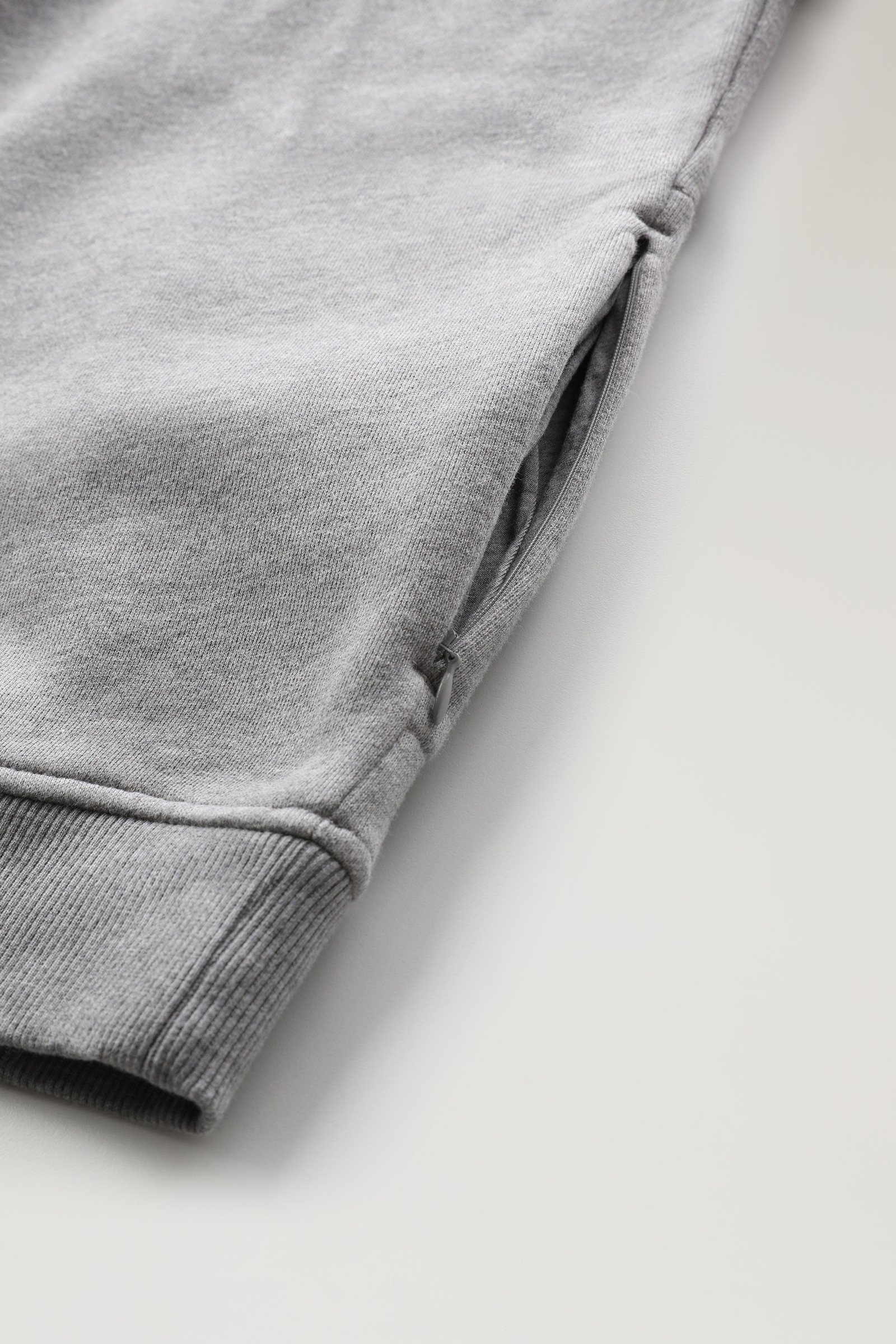 Klassischer Fleece-Crewneck mit gesticktem Logo grey photo 8 | Woolrich