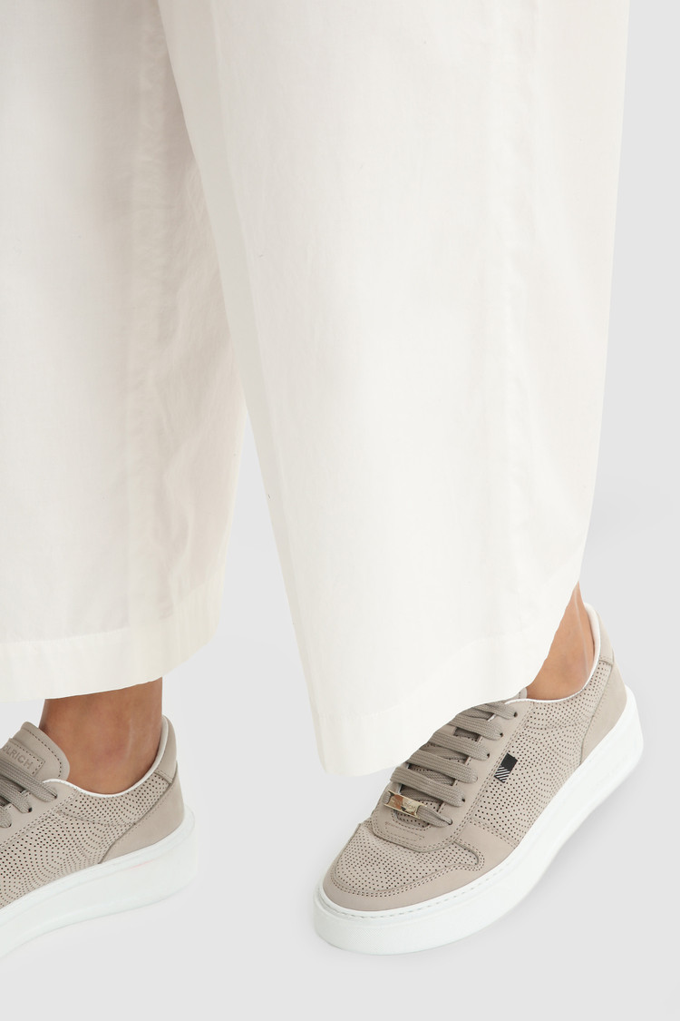 Popelinehose mit geradem Bein