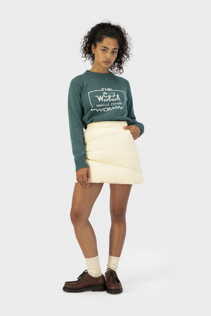 Merino crewneck sweater - Daniëlle Cathari / Woolrich Green photo 2 | Woolrich