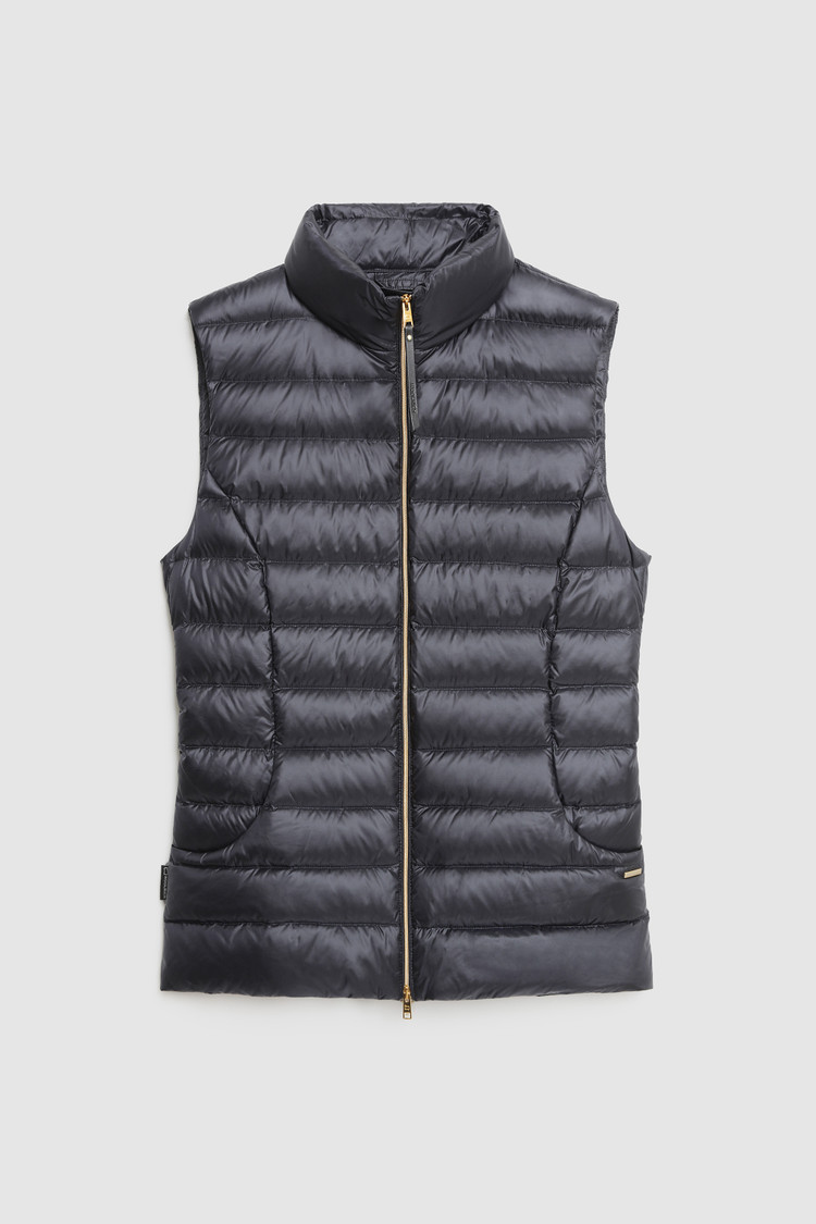Chaleco Abbie acolchado en nylon brillante