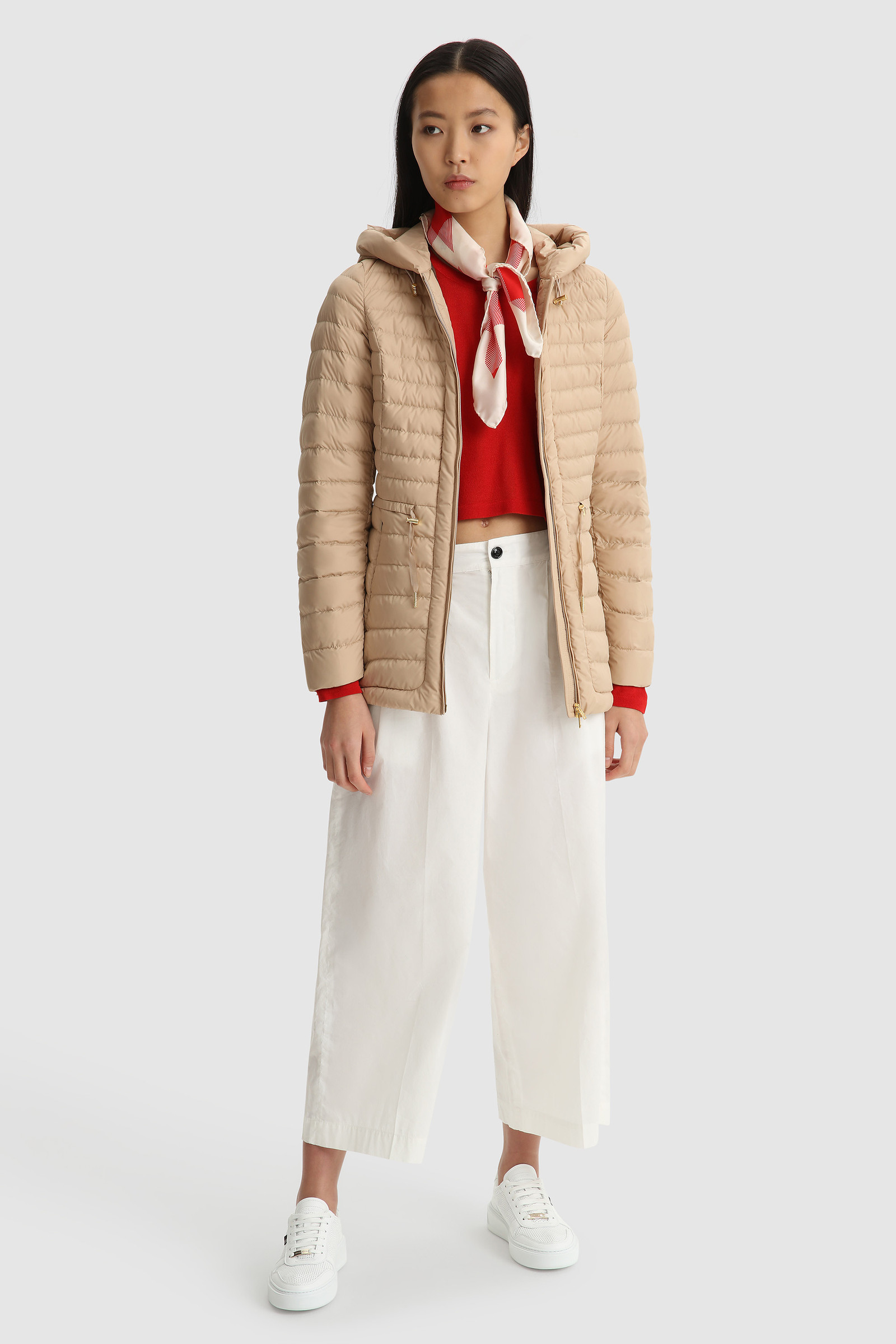 Hibiscus hooded jacket