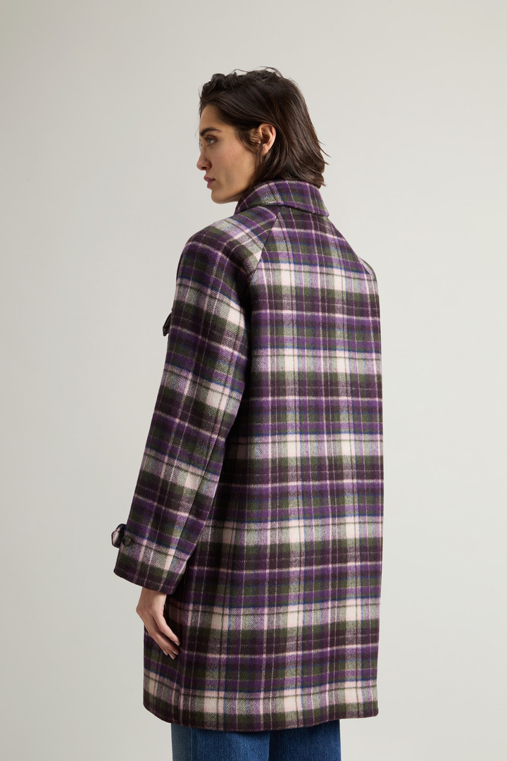 Chaqueta camisera de mezcla de lana italiana reciclada Manteco Morado photo 3 | Woolrich