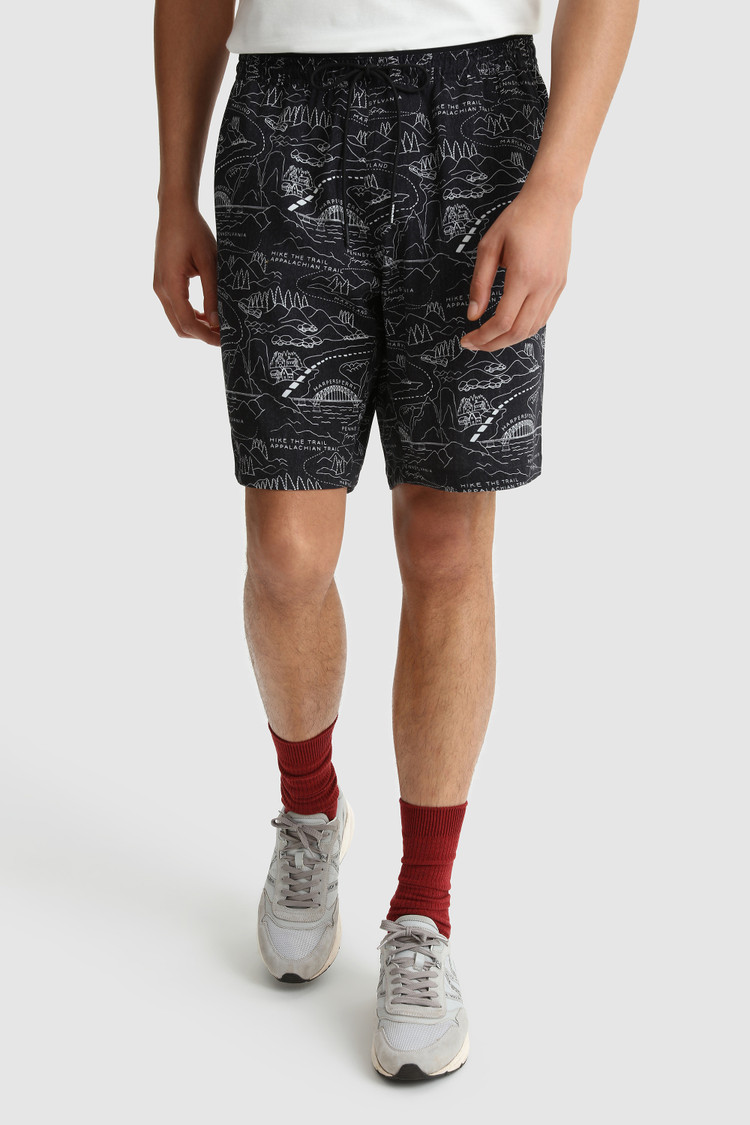 Short tencel with Trail pattern