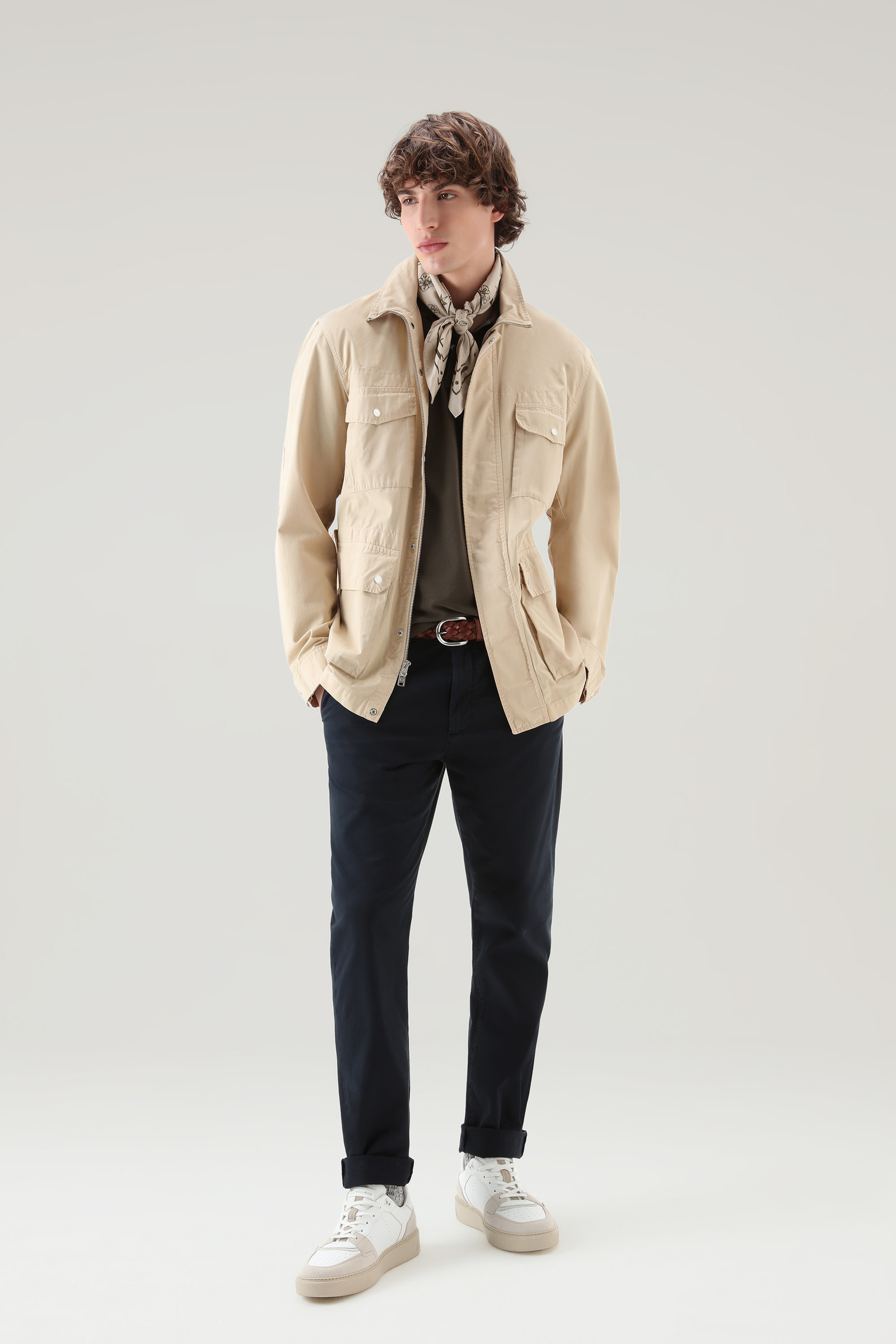 Garment-Dyed Classic Chino Pant in Cotton Blue photo 2 | Woolrich