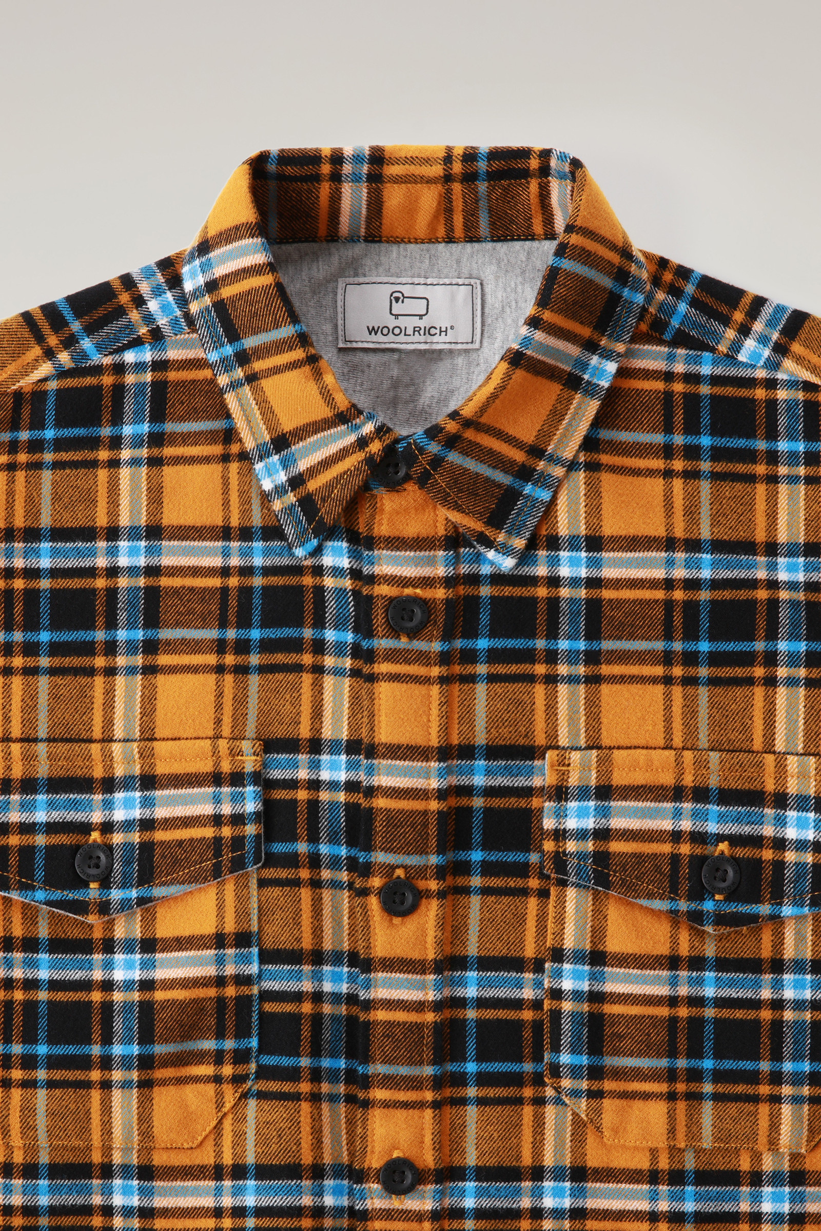 Camisa de franela para niños con estampado de cuadros Amarillo photo 3 | Woolrich