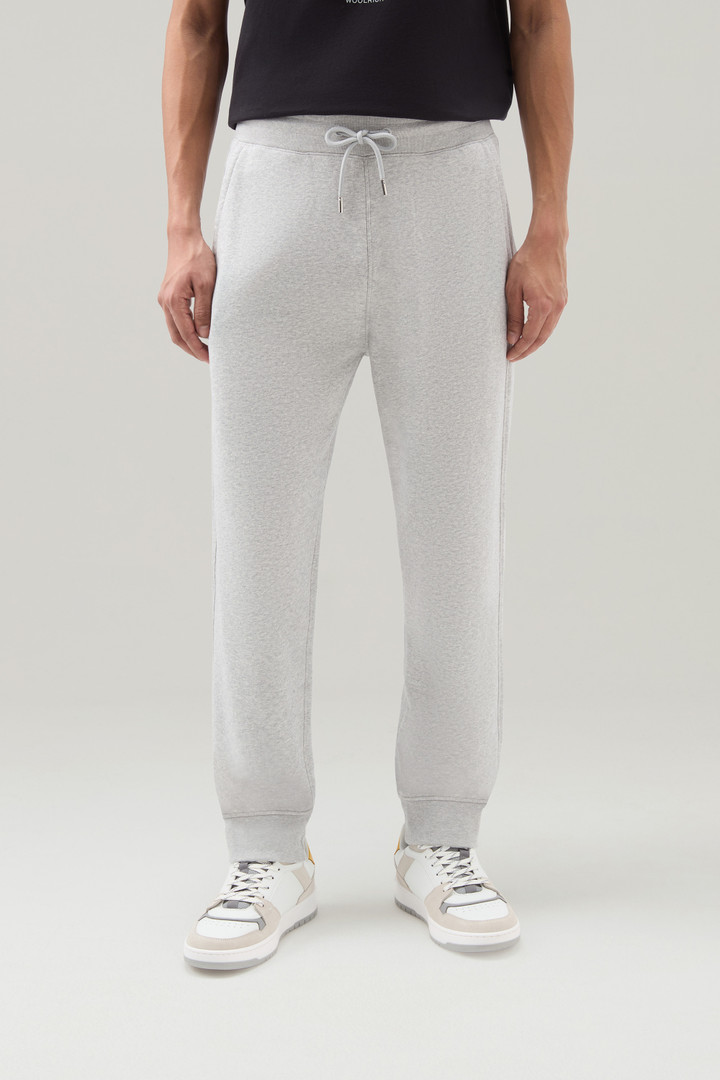 Sweatpants in Brushed Cotton Fleece Gray photo 1 | Woolrich