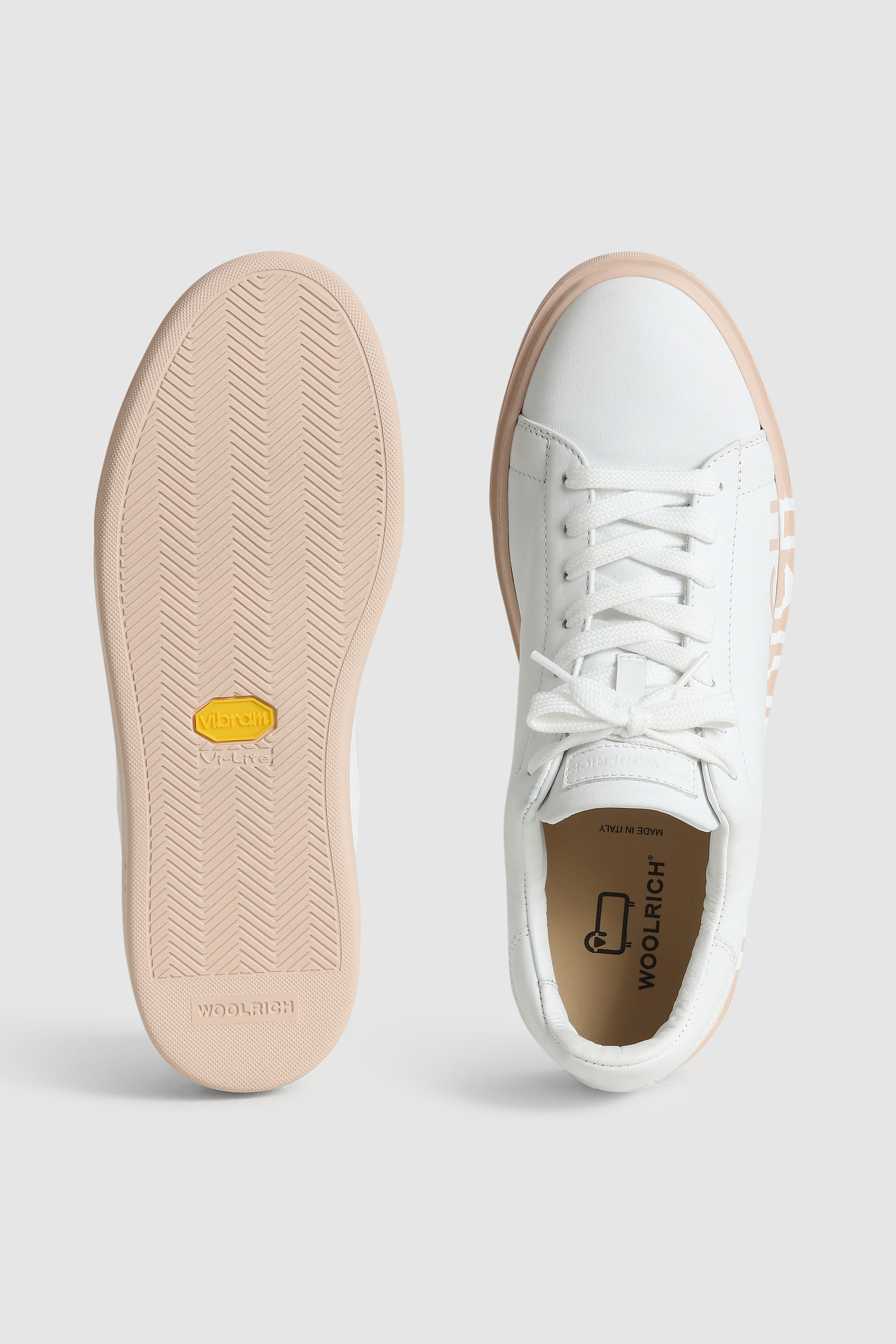 Court Sneakers with Logo Beige photo 4 | Woolrich