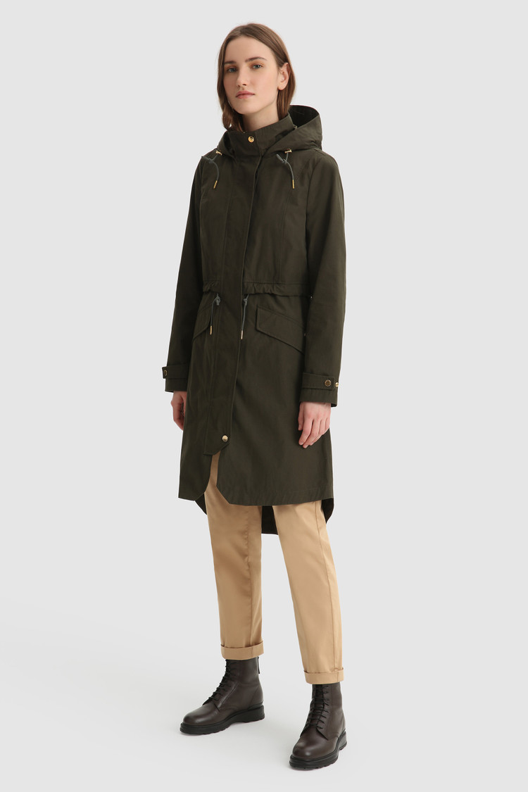 Azun Parka con cordón y capucha ajustable
