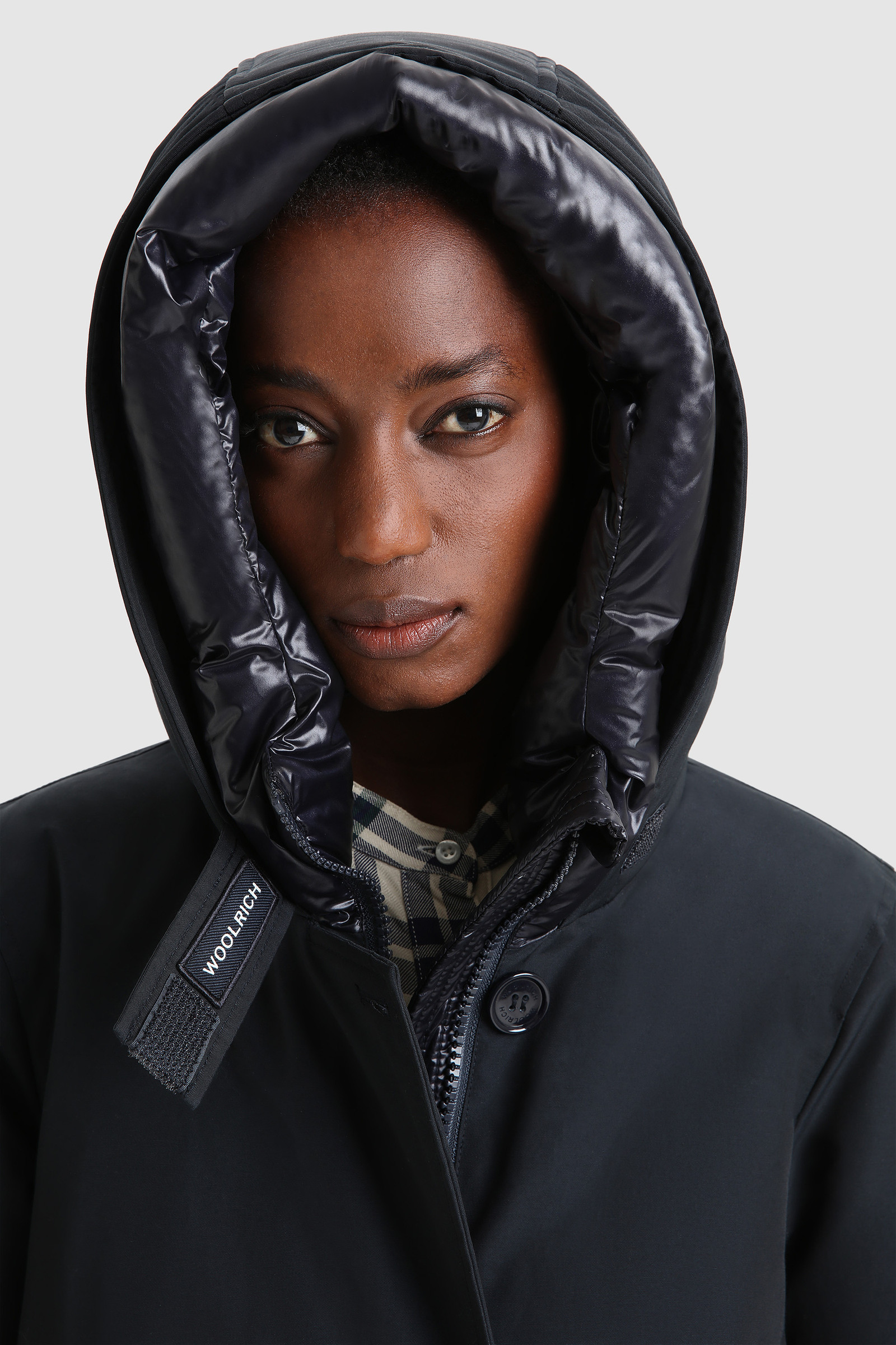 Arctic Parka mit hohem Kragen und doppelter Kapuze Blau photo 5 | Woolrich