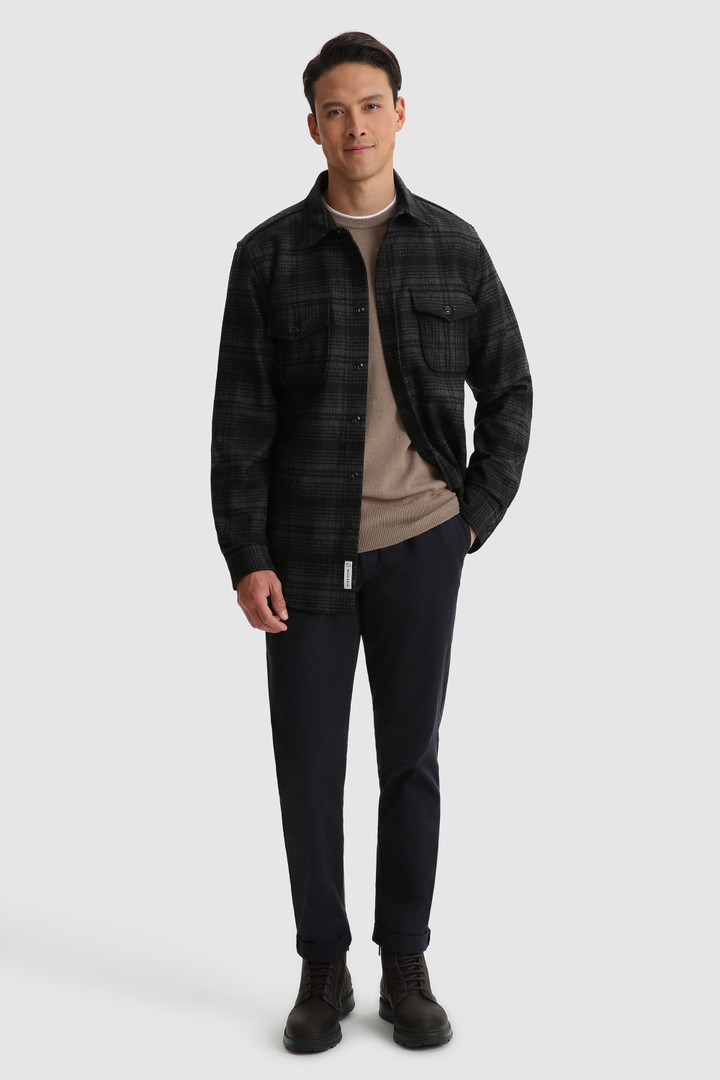 Alaskan Melton Shirt in recycled Italian wool