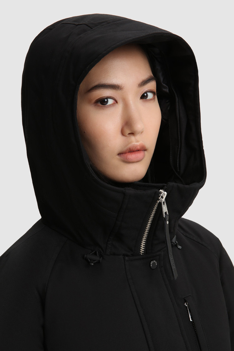 Yetna Parka con coulisse e cappuccio removibile