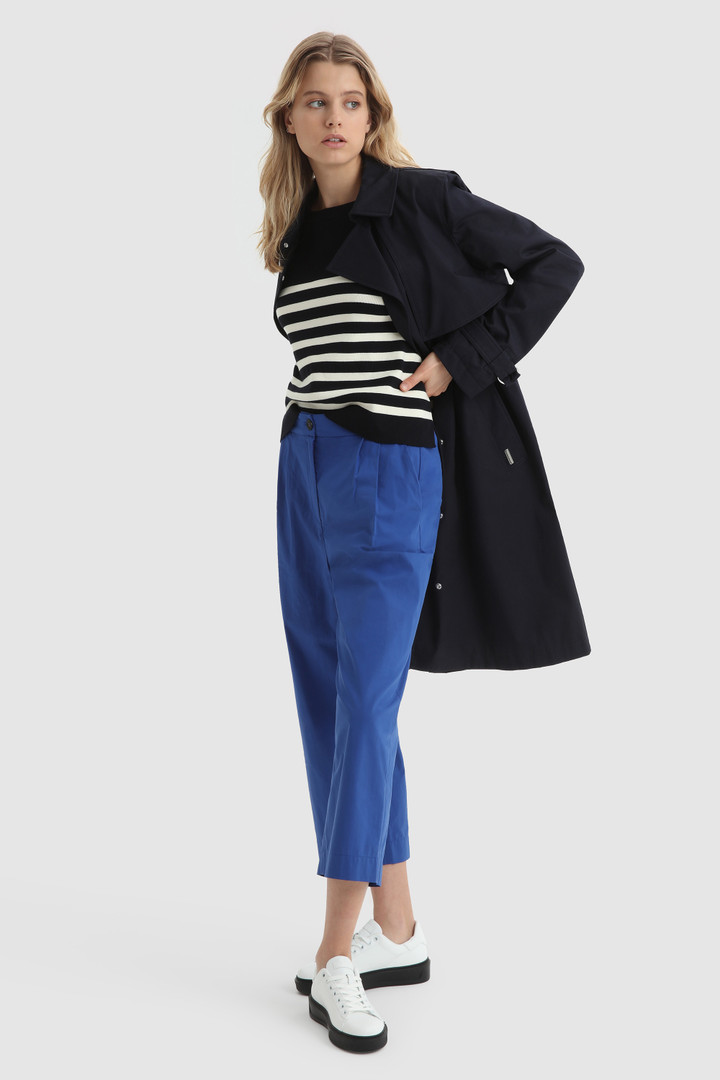 Pantalones de popelina de algodón azul photo 2 | Woolrich