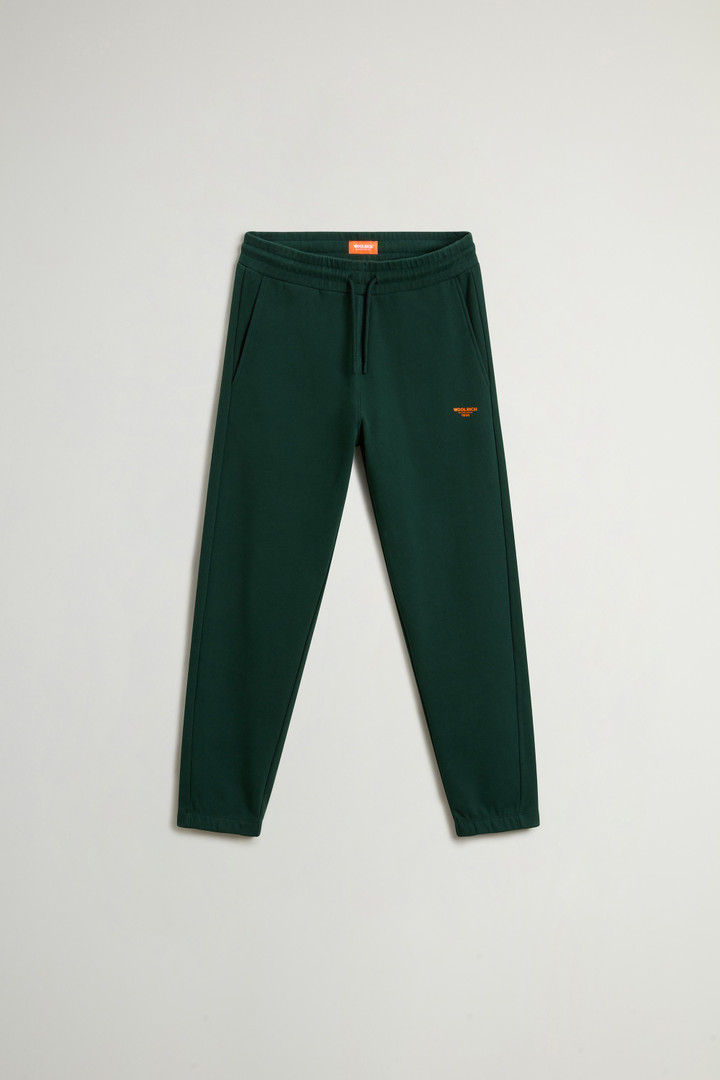 Teen Boys’ Pure Cotton Fleece Sports Pants Green photo 1 | Woolrich